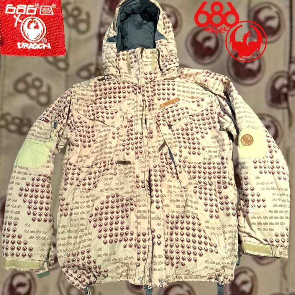 ⭐️Rare DRAGON x 686 Limited Edition  SnowBoard Jacket ⭐️